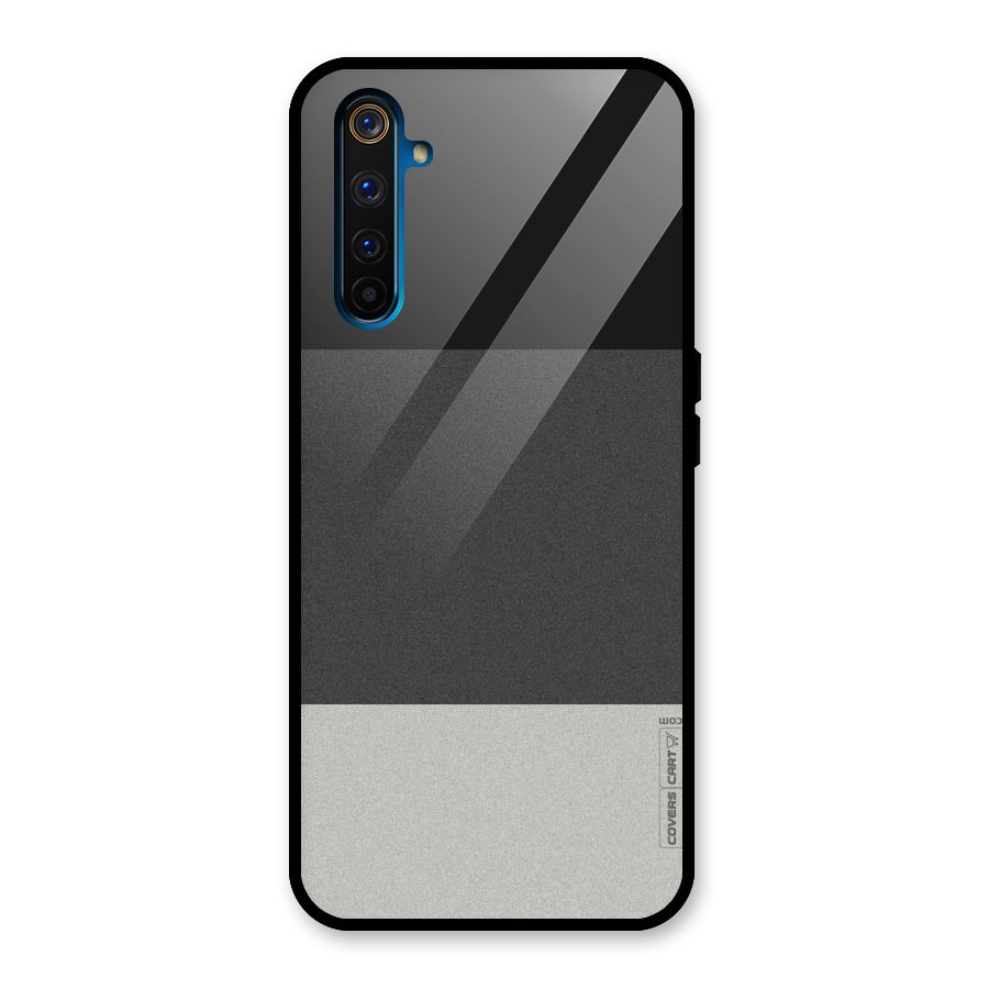 Pastel Black and Grey Glass Back Case for Realme 6 Pro