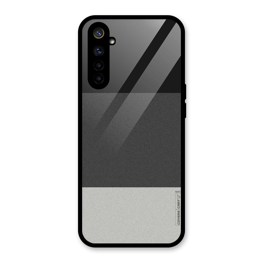 Pastel Black and Grey Glass Back Case for Realme 6i