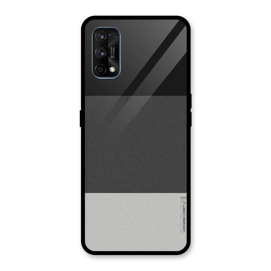 Pastel Black and Grey Glass Back Case for Realme 7 Pro