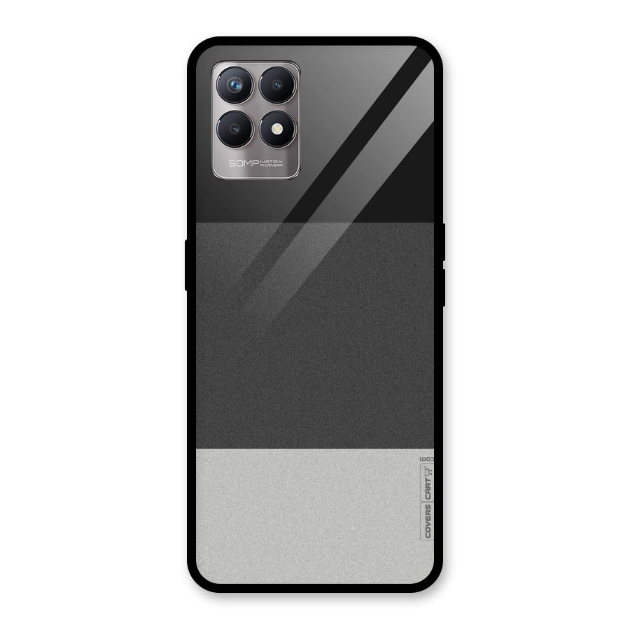 Pastel Black and Grey Glass Back Case for Realme Narzo 50