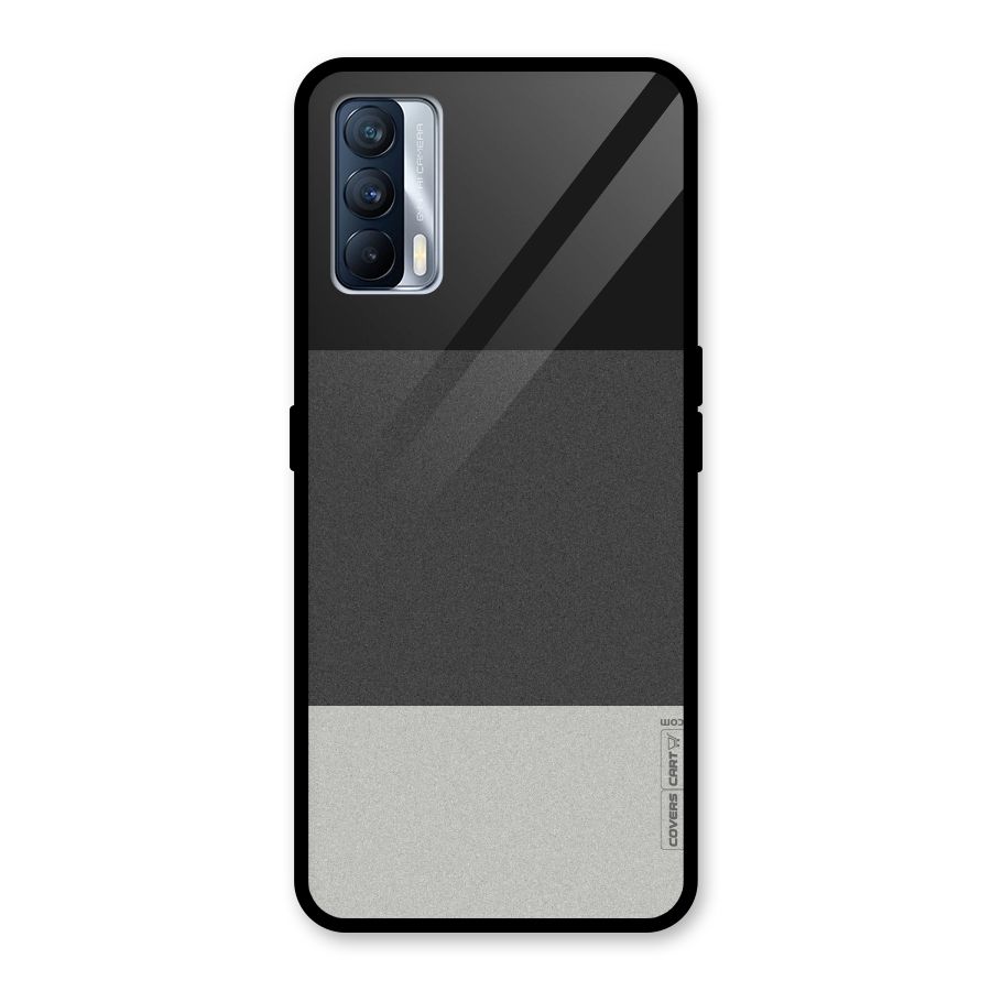 Pastel Black and Grey Glass Back Case for Realme X7