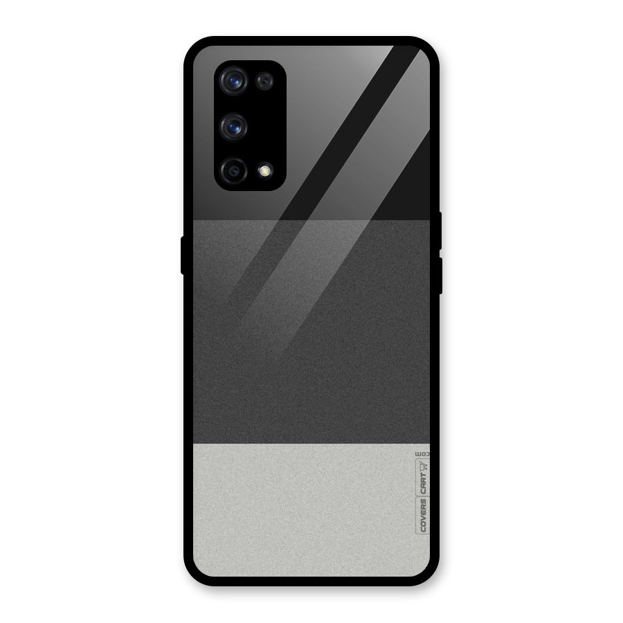 Pastel Black and Grey Glass Back Case for Realme X7 Pro
