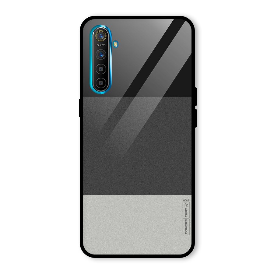 Pastel Black and Grey Glass Back Case for Realme XT