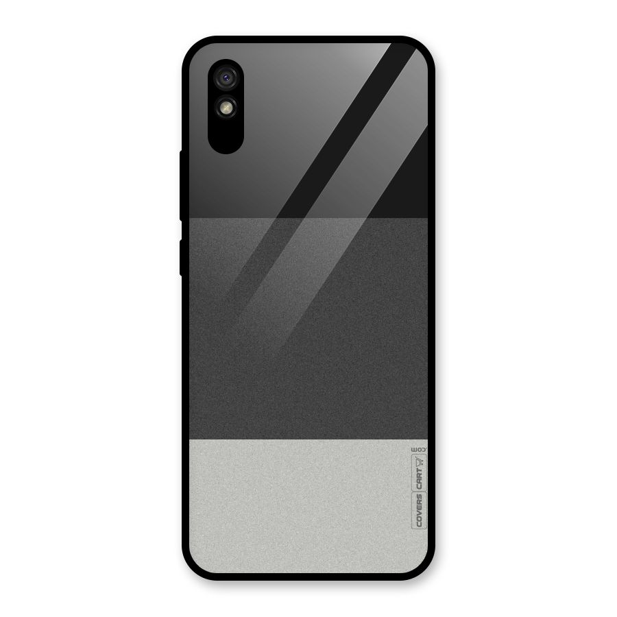 Pastel Black and Grey Glass Back Case for Redmi 9i