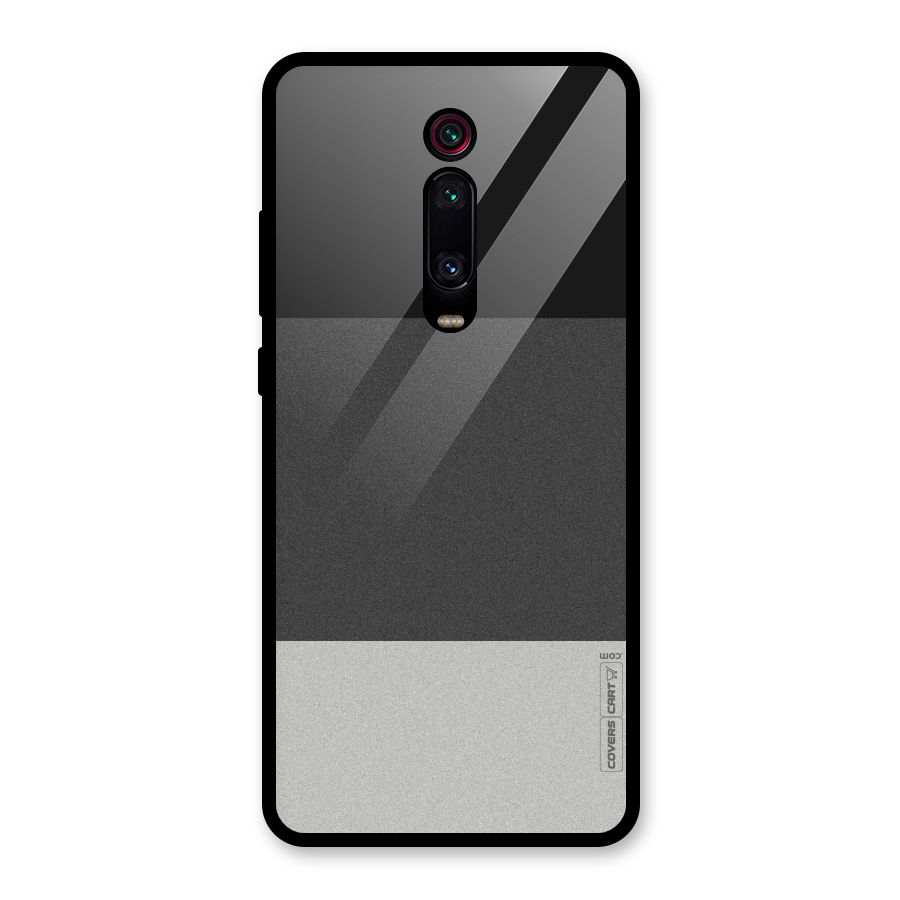 Pastel Black and Grey Glass Back Case for Redmi K20