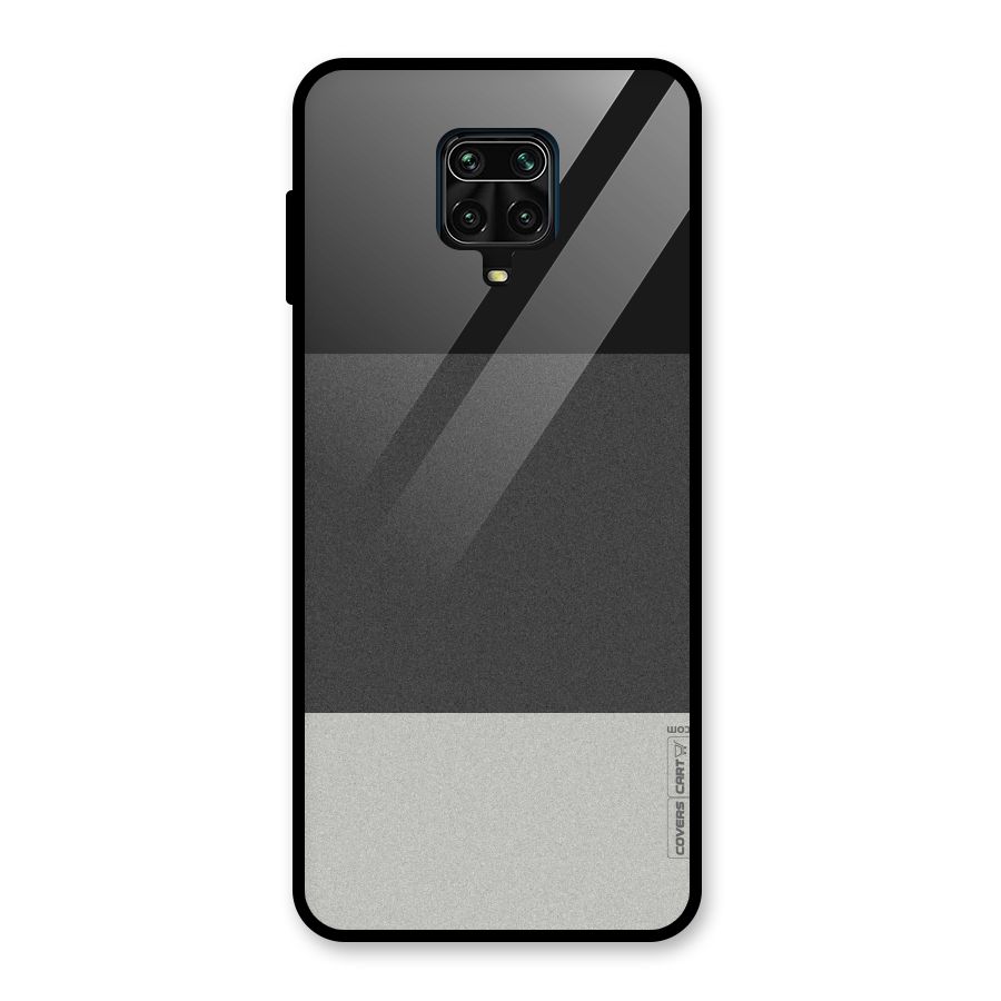 Pastel Black and Grey Glass Back Case for Redmi Note 10 Lite