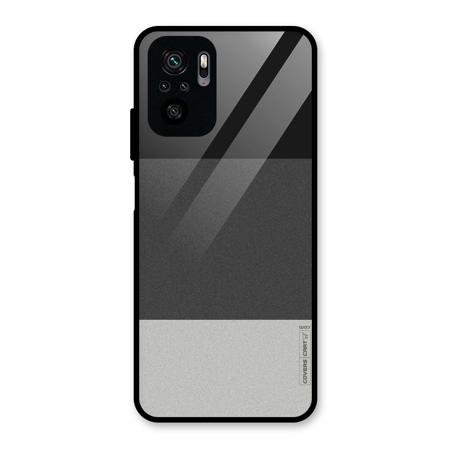 Pastel Black and Grey Glass Back Case for Redmi Note 11 SE