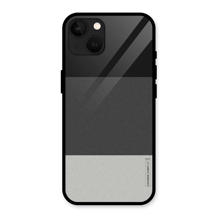Pastel Black and Grey Glass Back Case for iPhone 13
