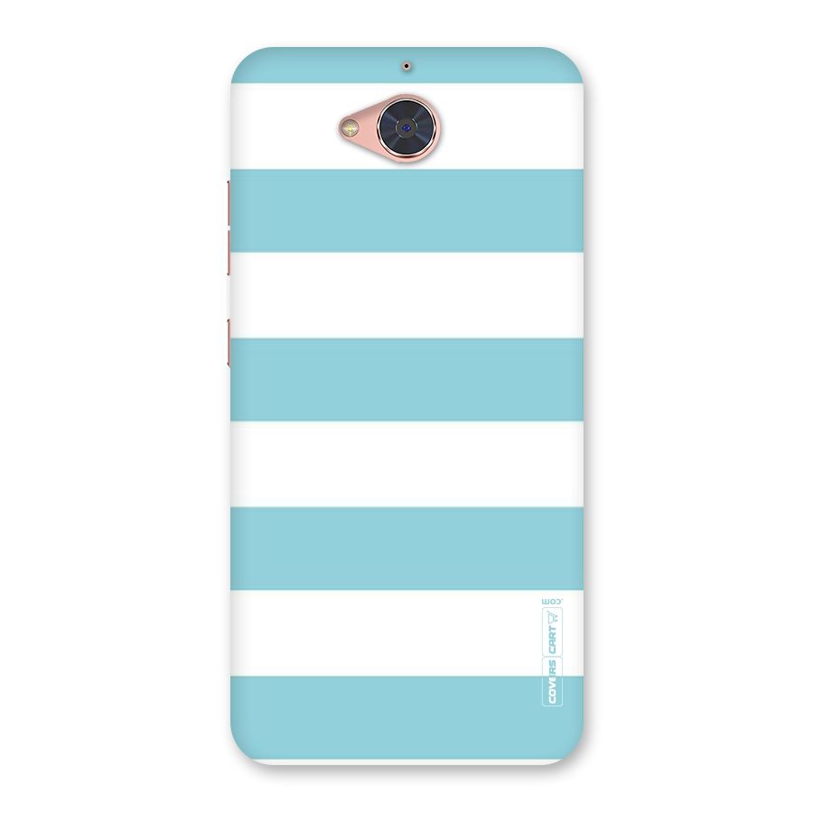 Pastel Blue White Stripes Back Case for Gionee S6 Pro