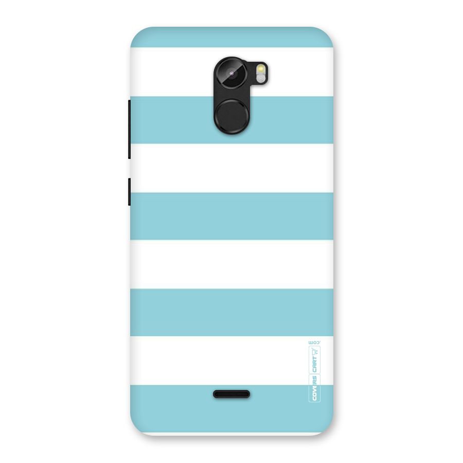 Pastel Blue White Stripes Back Case for Gionee X1