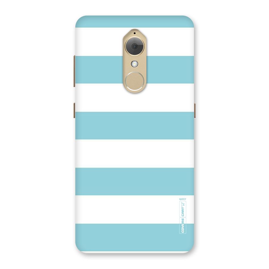 Pastel Blue White Stripes Back Case for Lenovo K8