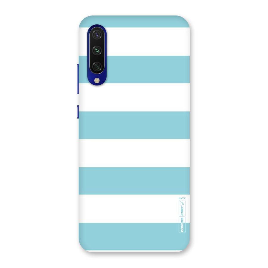 Pastel Blue White Stripes Back Case for Mi A3