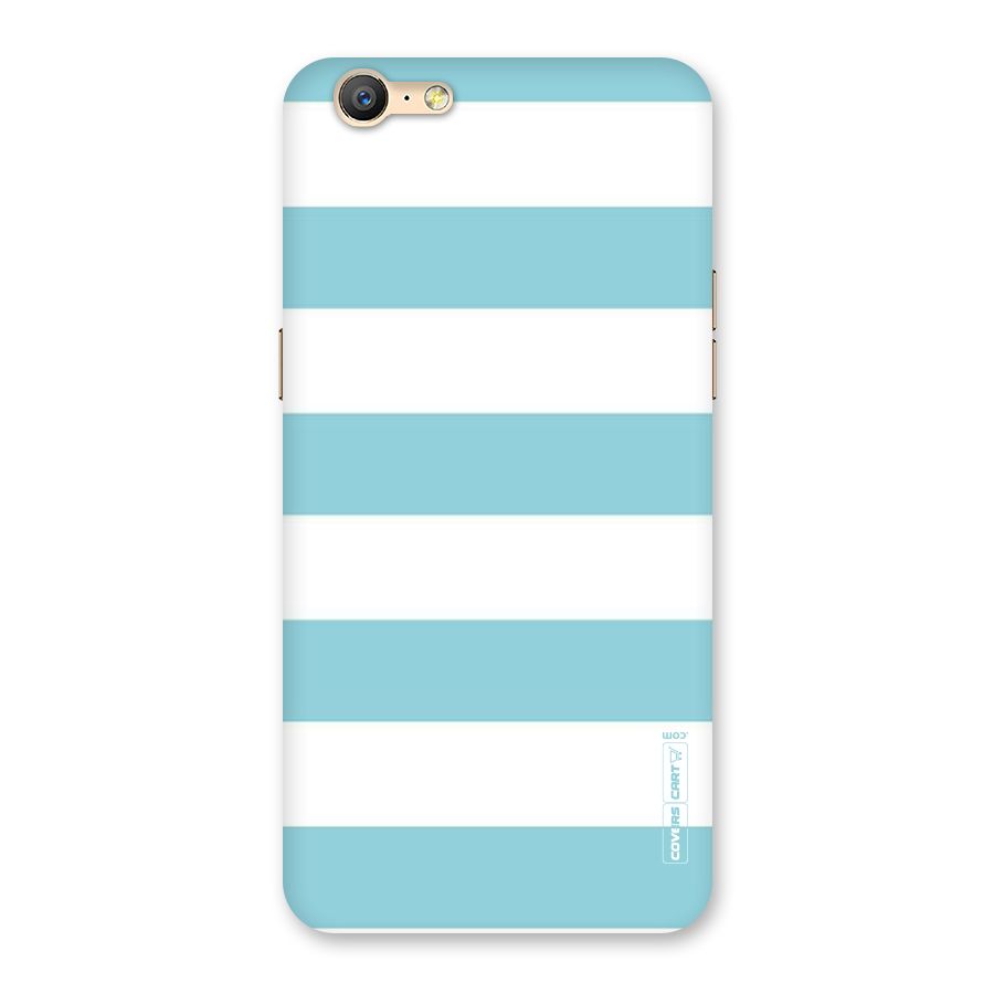 Pastel Blue White Stripes Back Case for Oppo A39