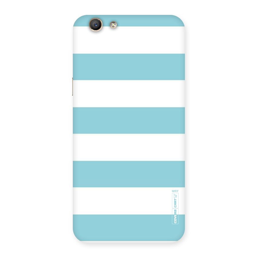 Pastel Blue White Stripes Back Case for Oppo A59