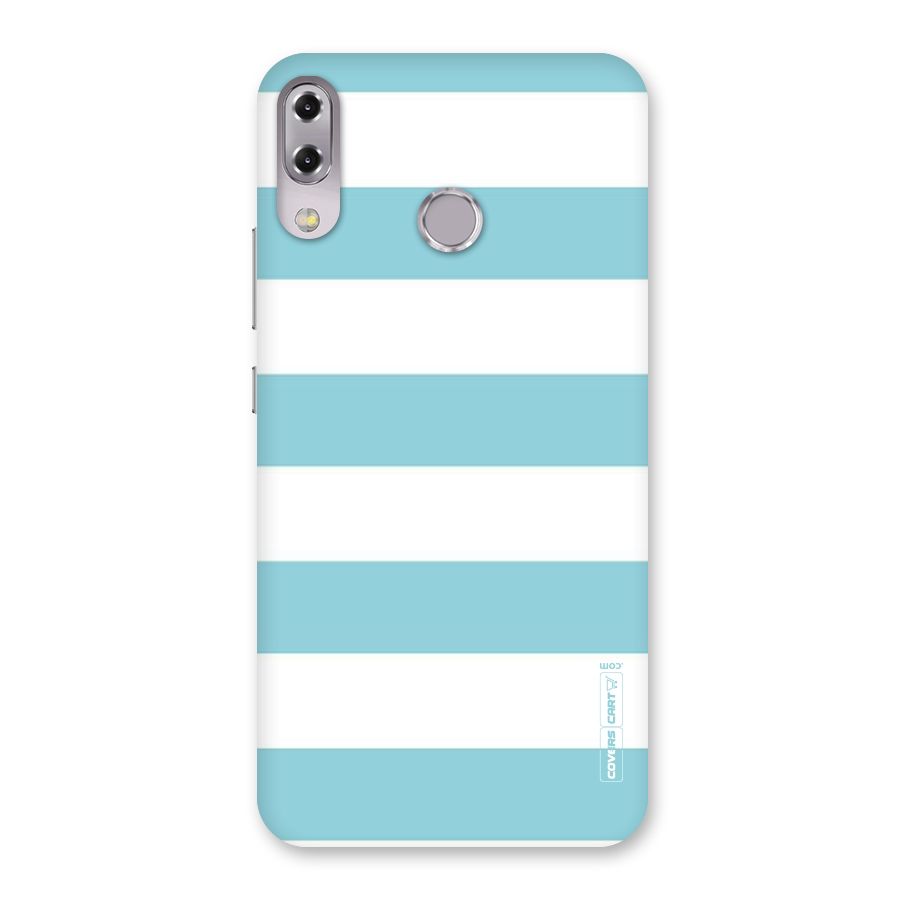 Pastel Blue White Stripes Back Case for Zenfone 5Z