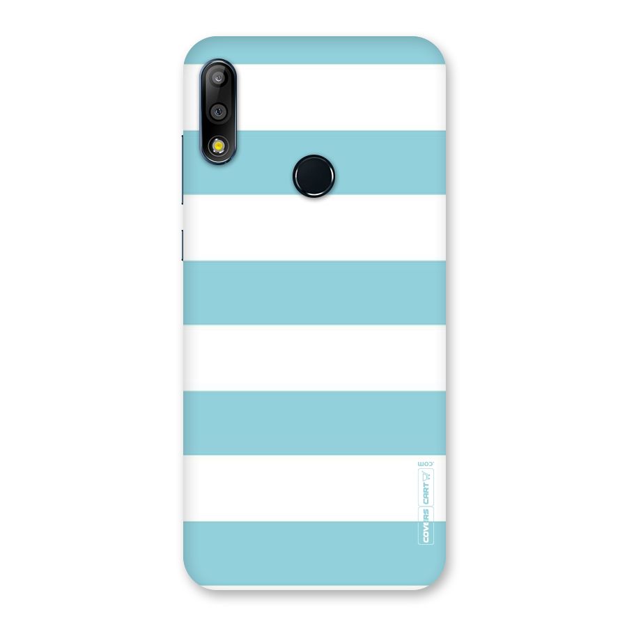 Pastel Blue White Stripes Back Case for Zenfone Max Pro M2