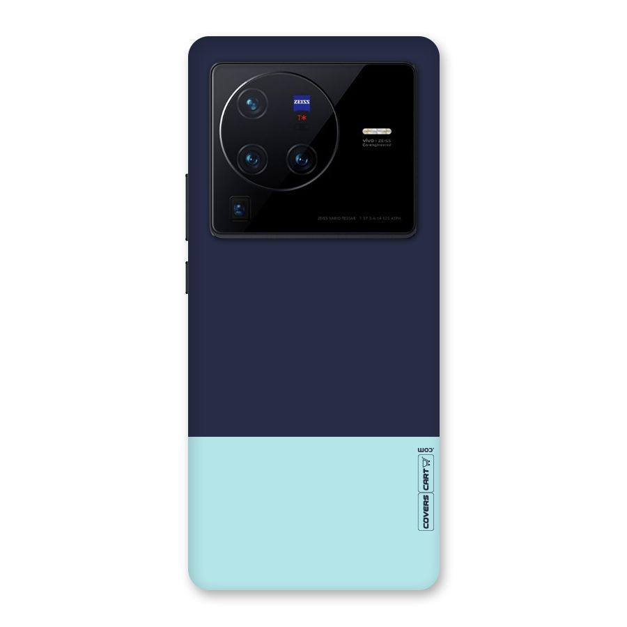 Pastel Blues Back Case for Vivo X80 Pro