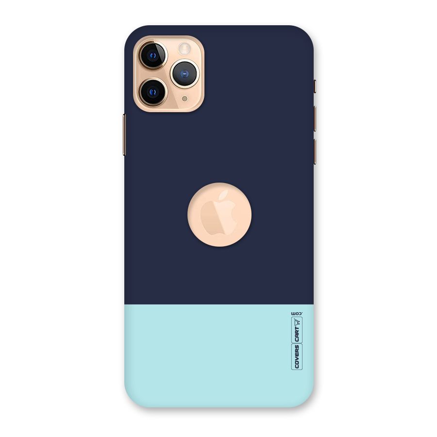 Pastel Blues Back Case for iPhone 11 Pro Max Logo Cut