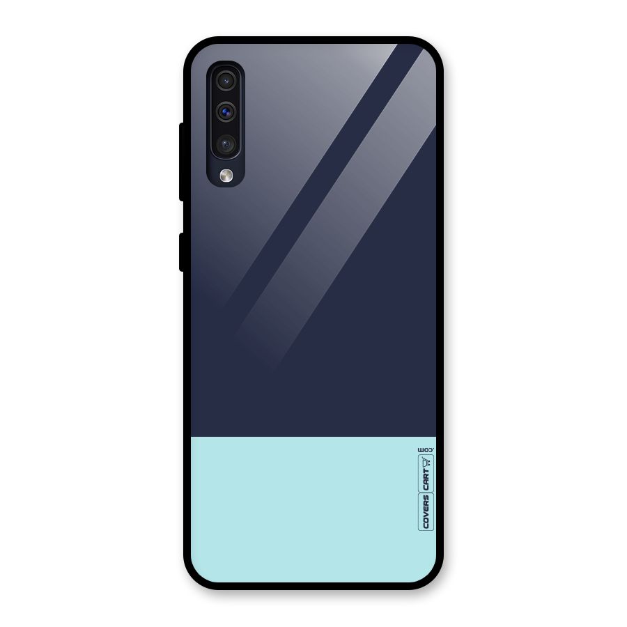 Pastel Blues Glass Back Case for Galaxy A50