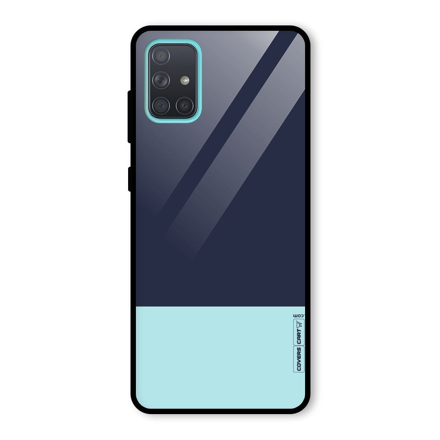 Pastel Blues Glass Back Case for Galaxy A71