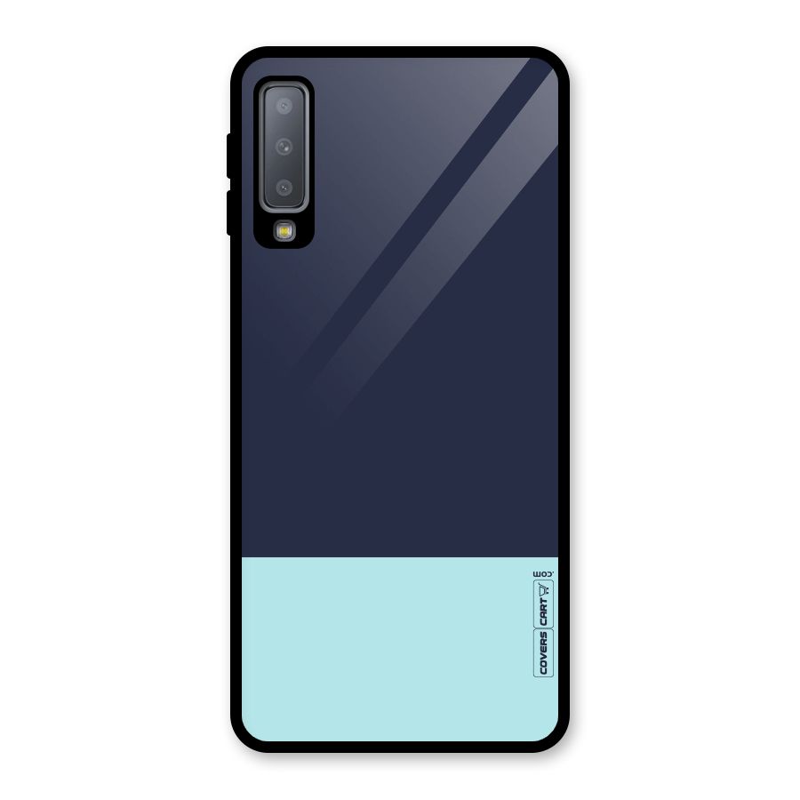 Pastel Blues Glass Back Case for Galaxy A7 (2018)