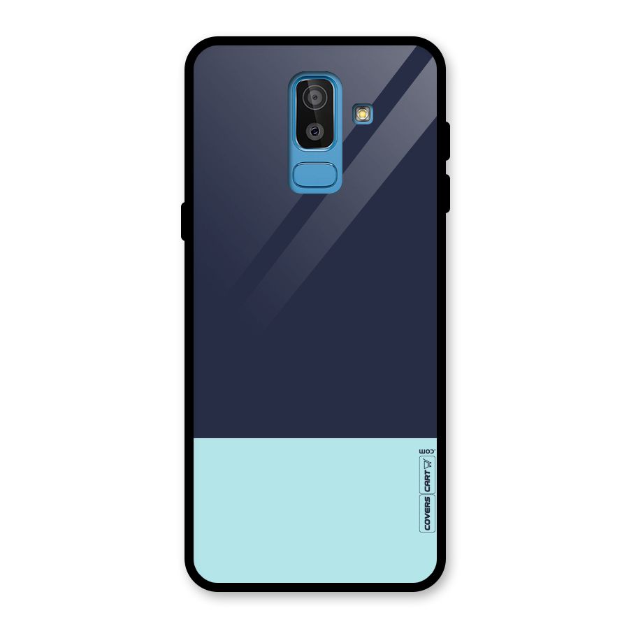 Pastel Blues Glass Back Case for Galaxy J8