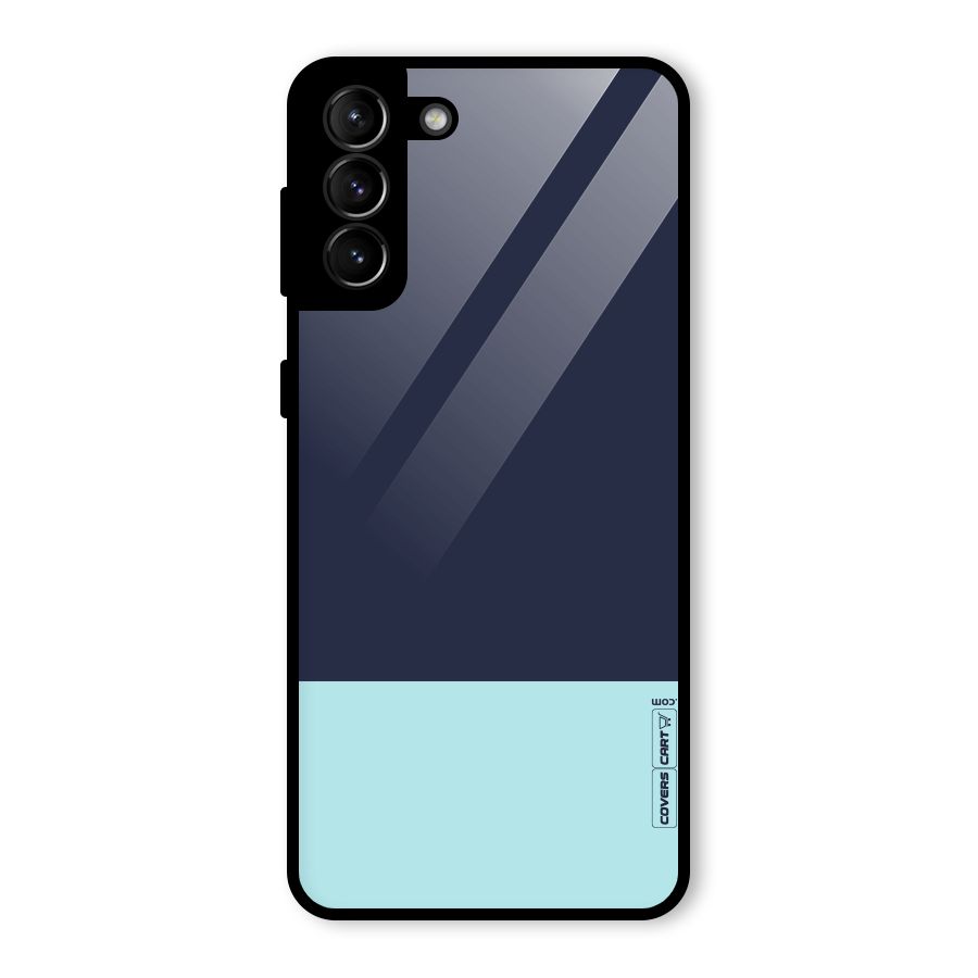 Pastel Blues Glass Back Case for Galaxy S21 Plus