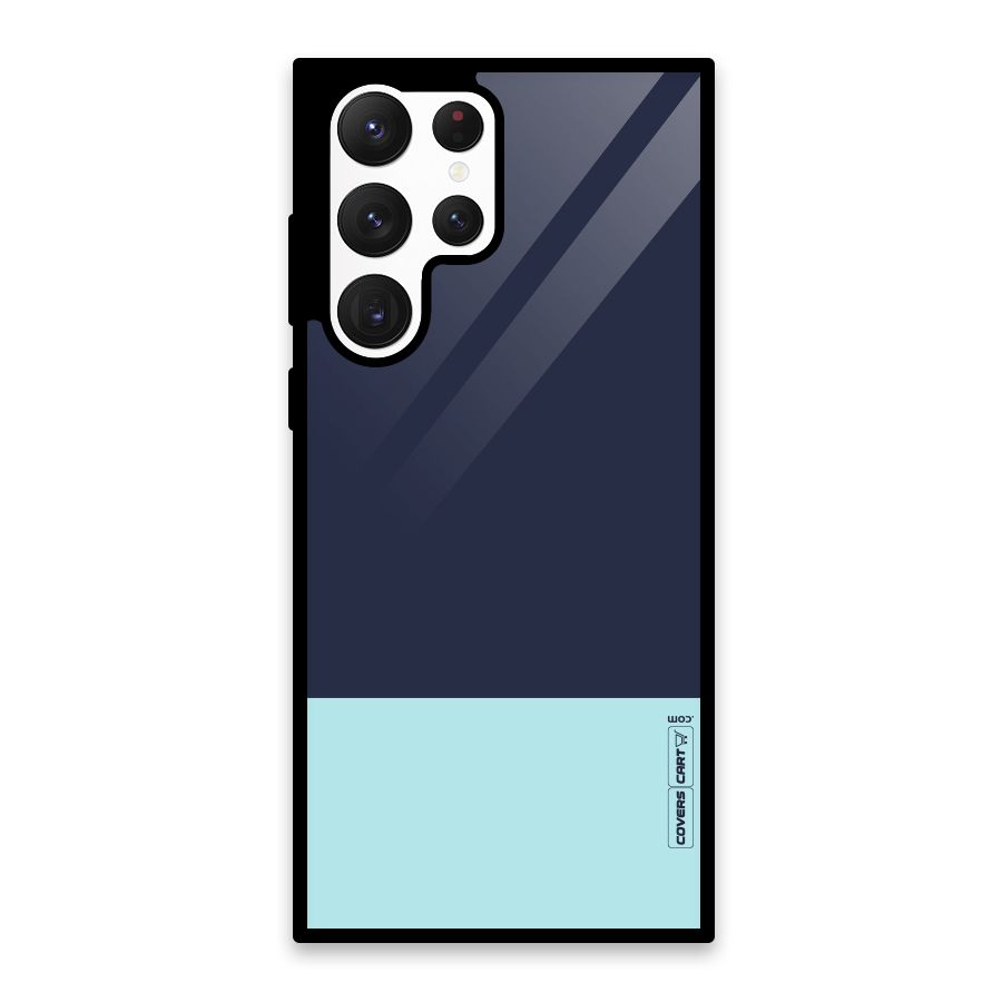 Pastel Blues Glass Back Case for Galaxy S22 Ultra 5G