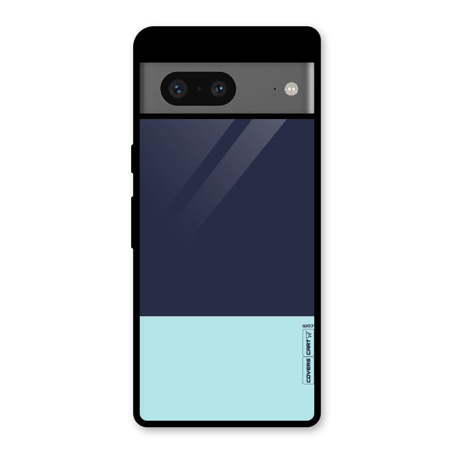 Pastel Blues Glass Back Case for Google Pixel 7