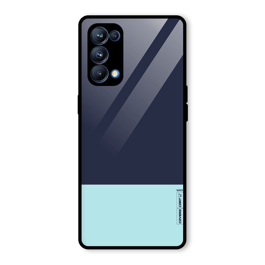 Pastel Blues Glass Back Case for Oppo Reno5 Pro 5G