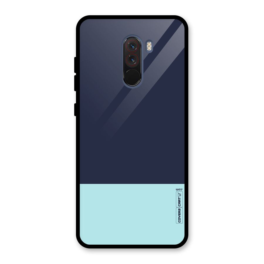 Pastel Blues Glass Back Case for Poco F1