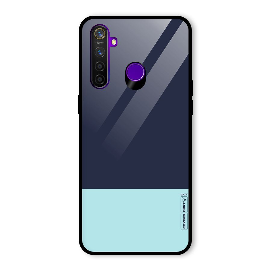 Pastel Blues Glass Back Case for Realme 5 Pro
