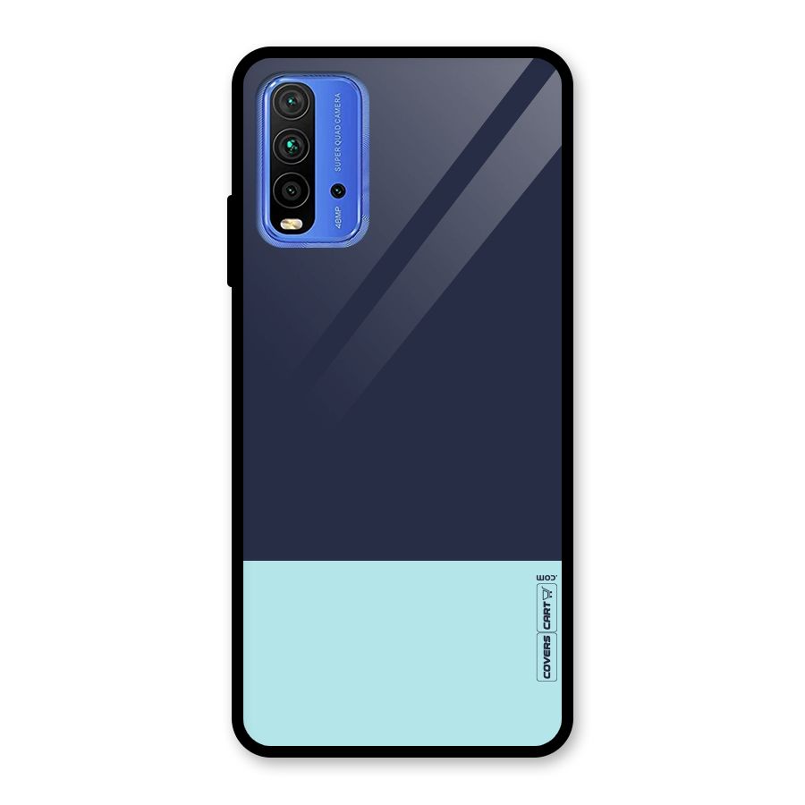 Pastel Blues Glass Back Case for Redmi 9 Power