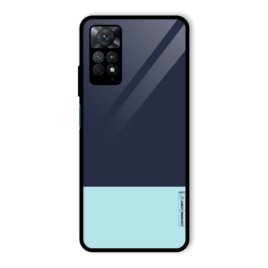 Pastel Blues Glass Back Case for Redmi Note 11 Pro