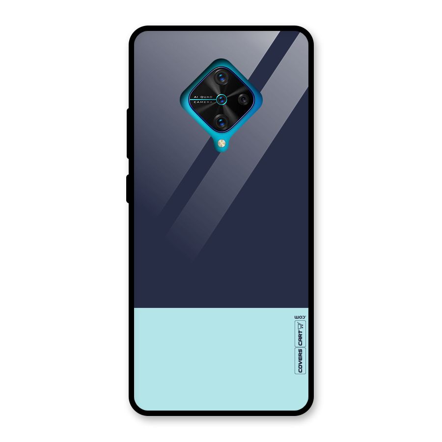 Pastel Blues Glass Back Case for Vivo S1 Pro