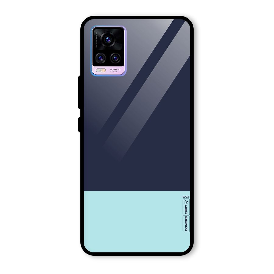 Pastel Blues Glass Back Case for Vivo V20 Pro