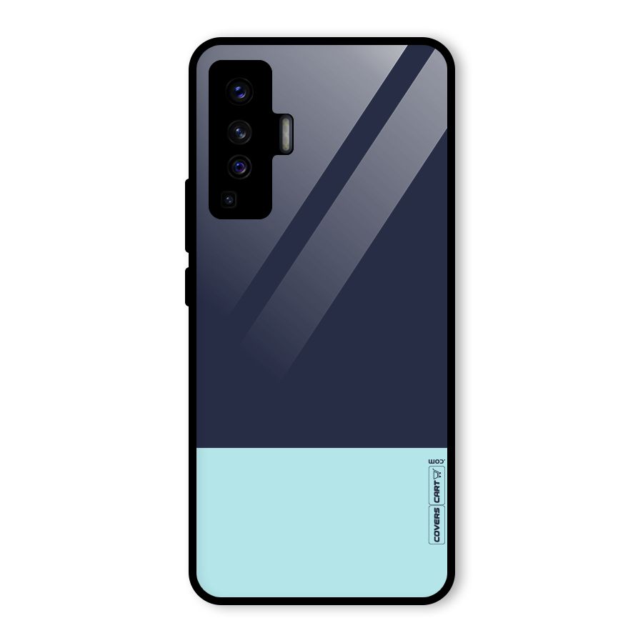 Pastel Blues Glass Back Case for Vivo X50