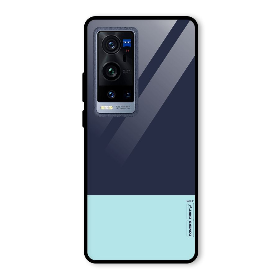 Pastel Blues Glass Back Case for Vivo X60 Pro Plus
