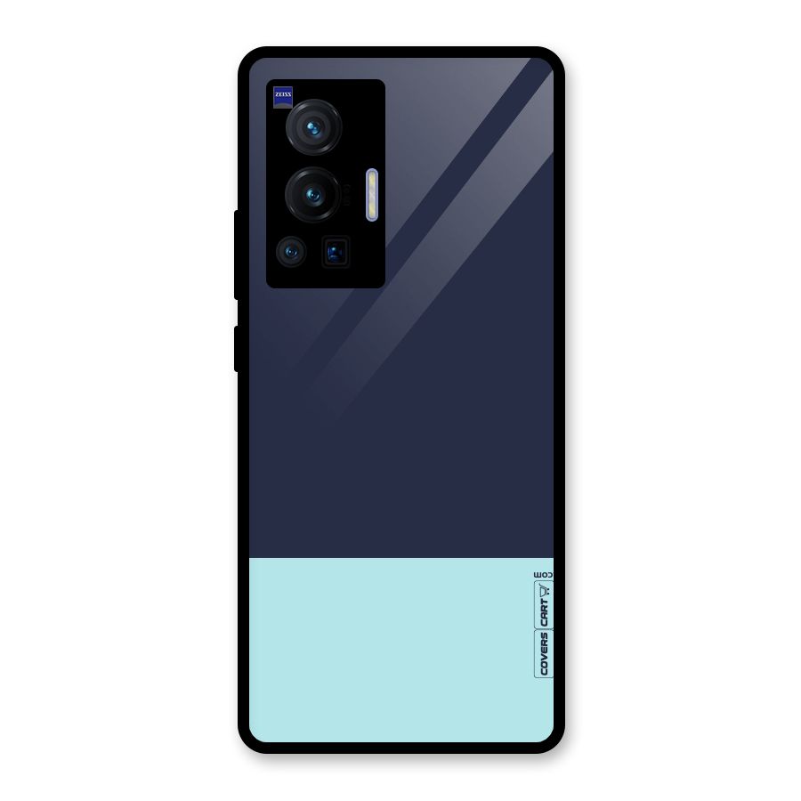 Pastel Blues Glass Back Case for Vivo X70 Pro