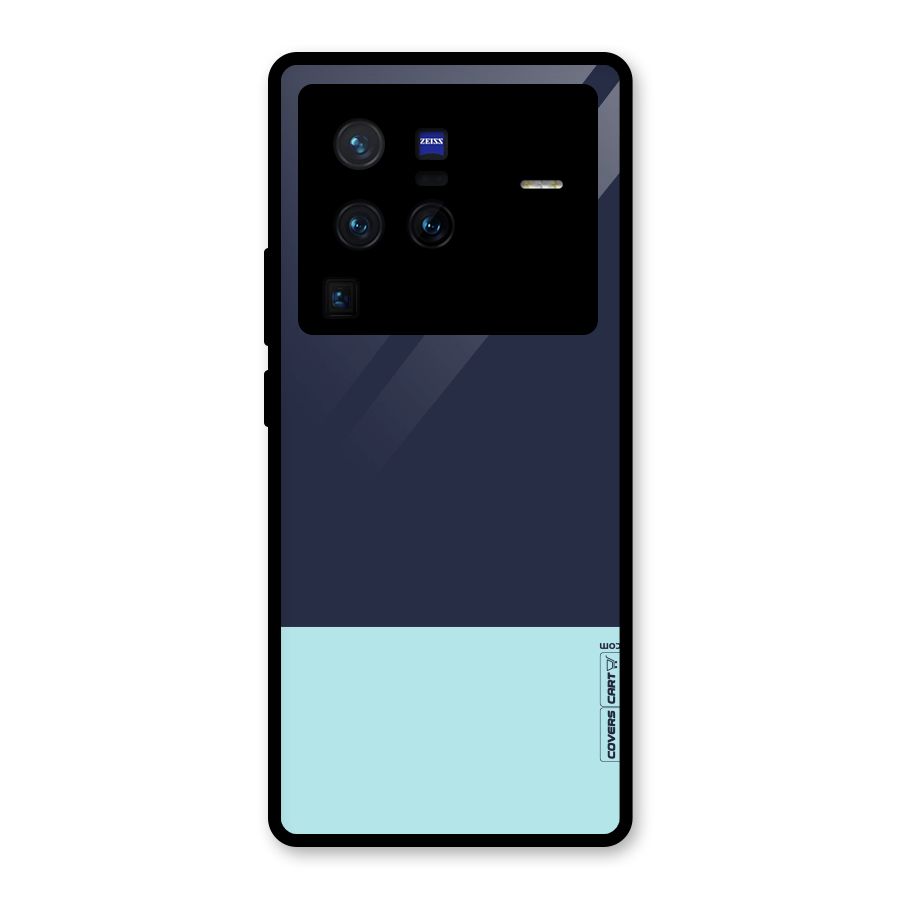 Pastel Blues Glass Back Case for Vivo X80 Pro