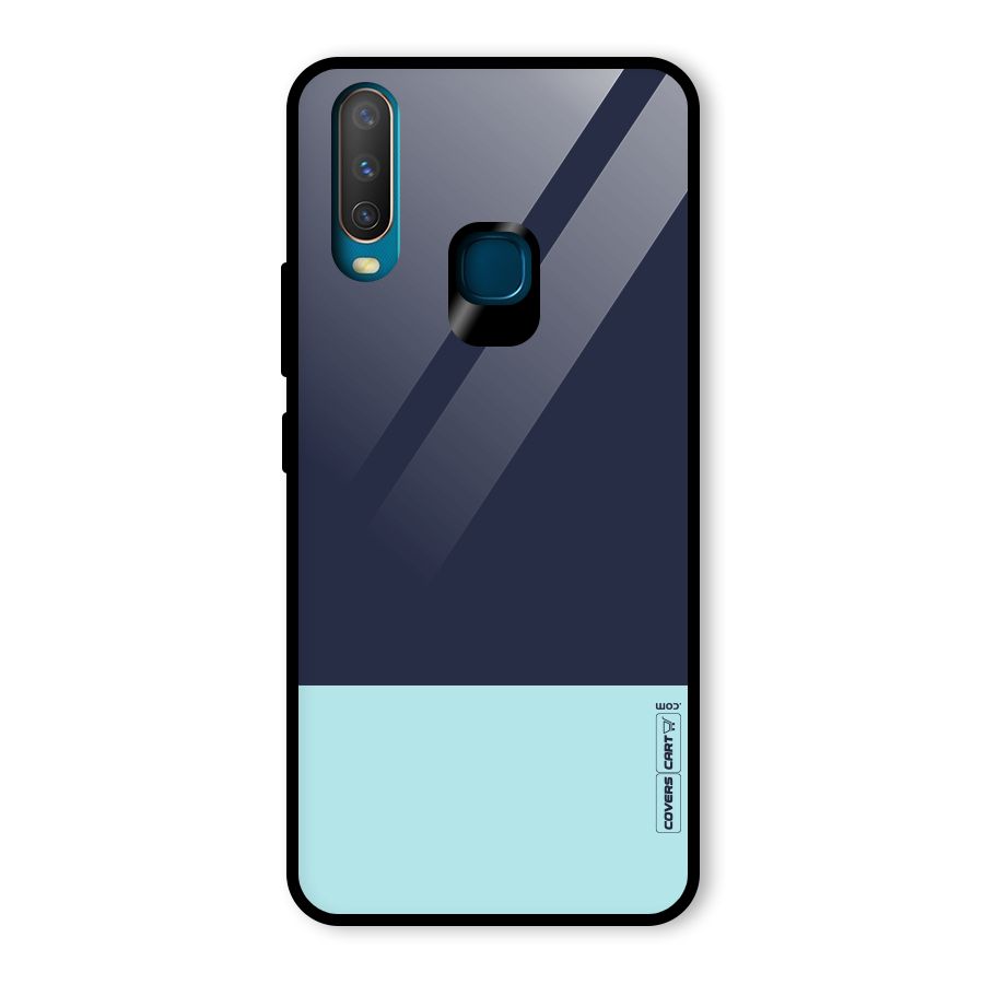 Pastel Blues Glass Back Case for Vivo Y17
