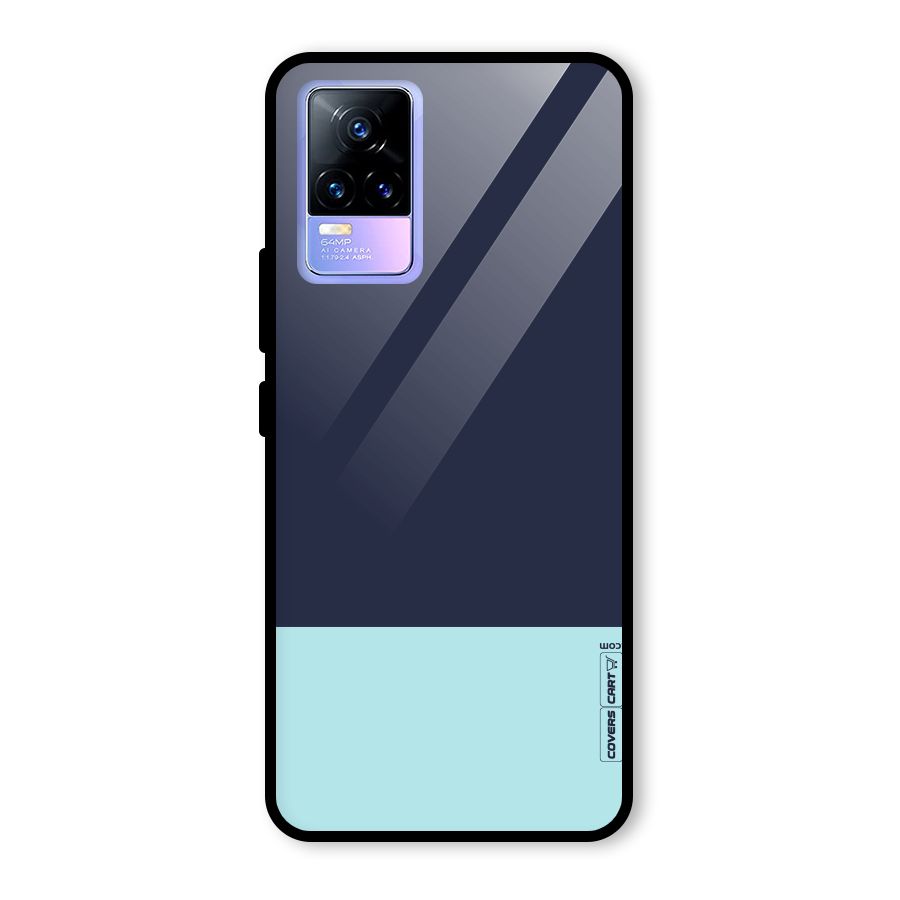 Pastel Blues Glass Back Case for Vivo Y73