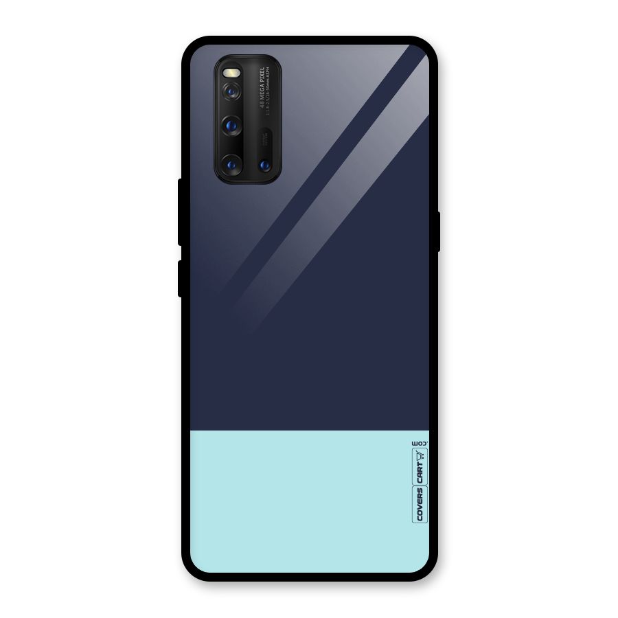 Pastel Blues Glass Back Case for Vivo iQOO 3