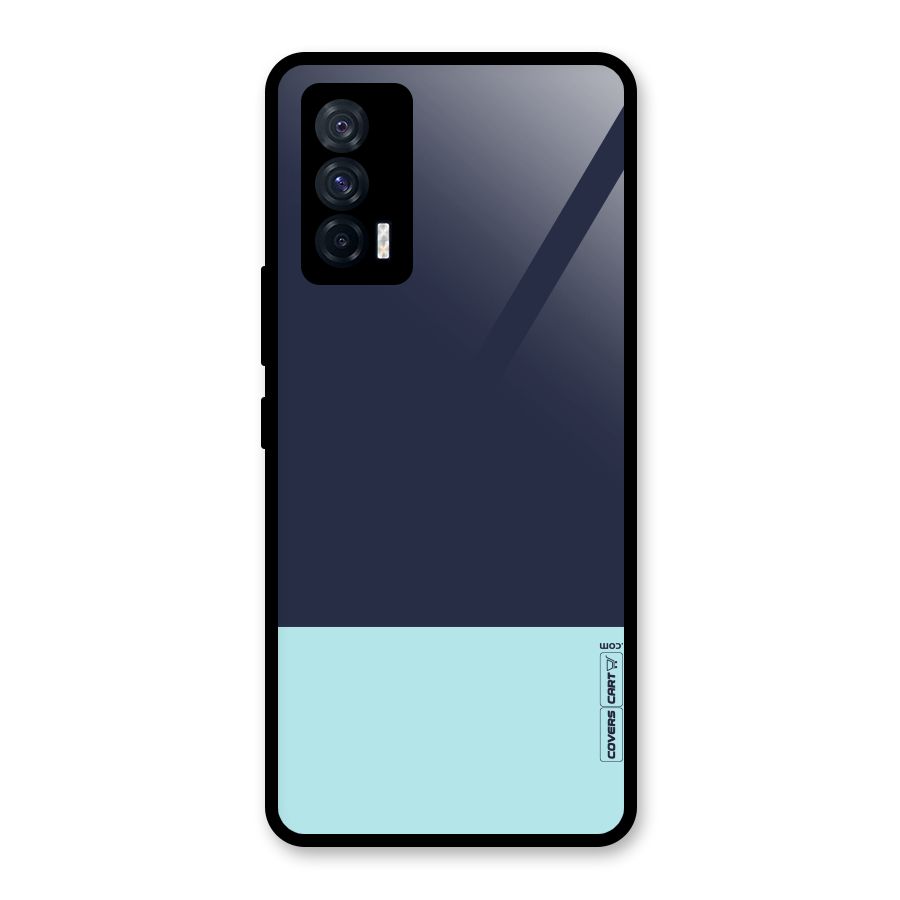 Pastel Blues Glass Back Case for Vivo iQOO 7 5G