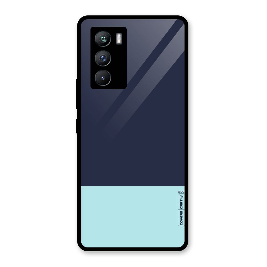 Pastel Blues Glass Back Case for Vivo iQOO 9 SE