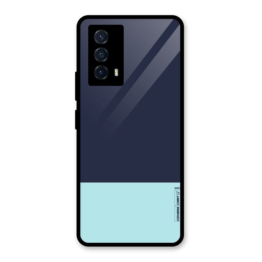 Pastel Blues Glass Back Case for Vivo iQOO Z5
