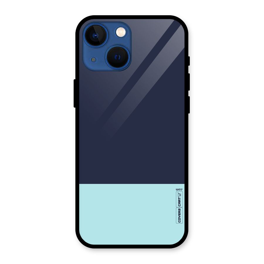 Pastel Blues Glass Back Case for iPhone 13 Mini