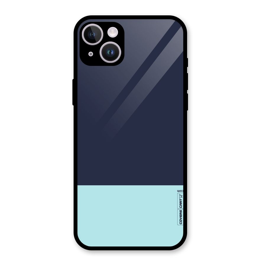 Pastel Blues Glass Back Case for iPhone 14 Plus