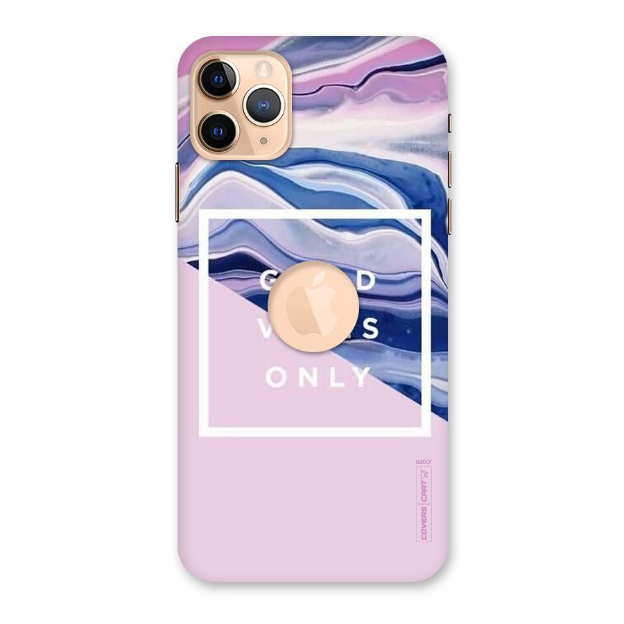Pastel Color Vibes Back Case for iPhone 11 Pro Max Logo Cut