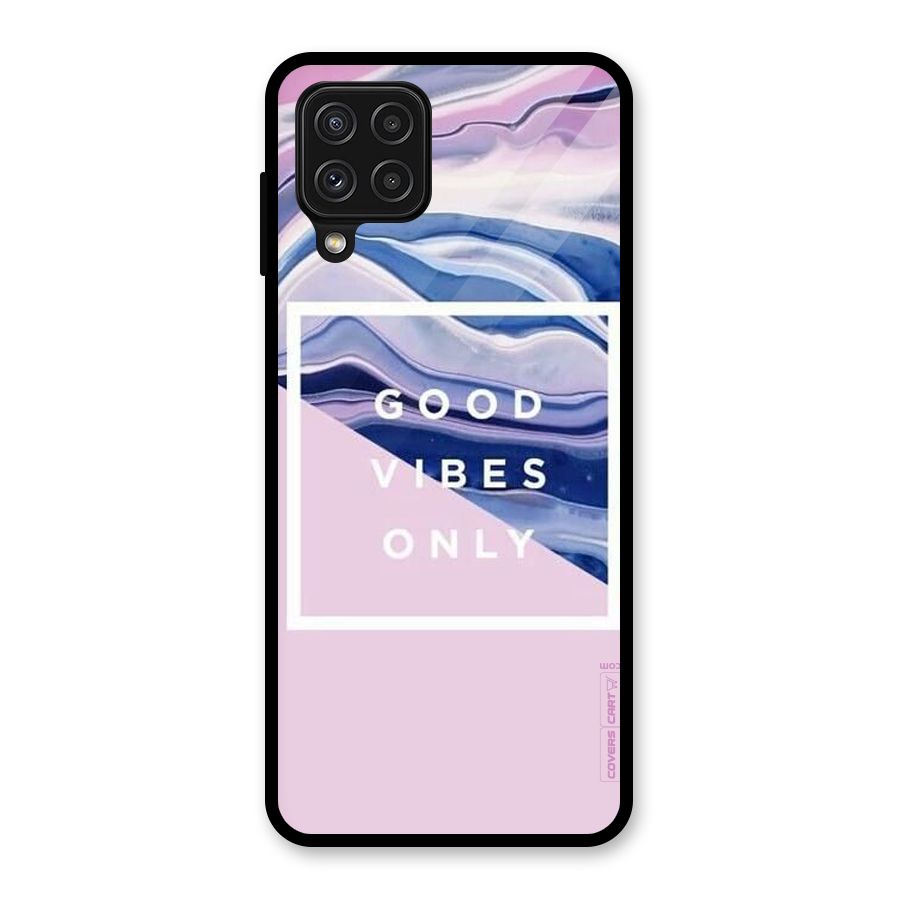 Pastel Color Vibes Glass Back Case for Galaxy A22 4G